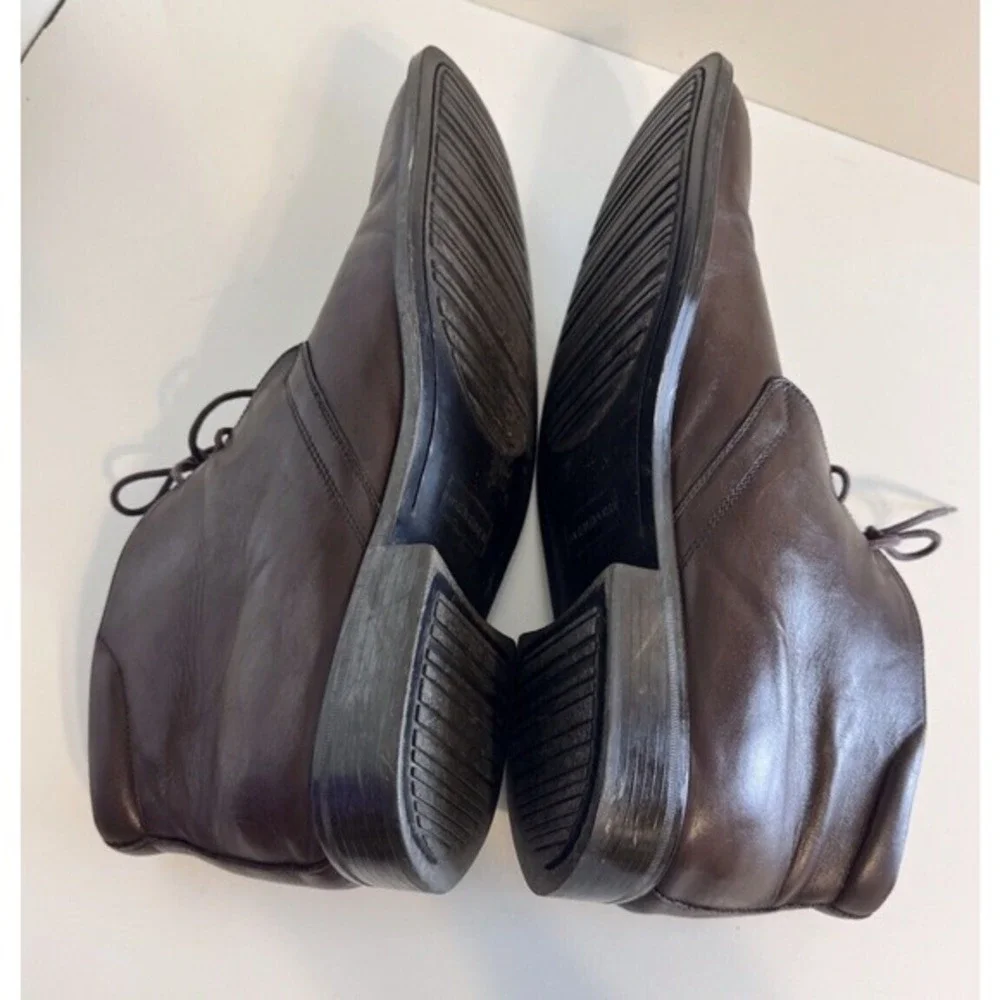Bachrach Leather Chukka Boots Brown Lace Up Ankle Dress Shoes‎ 14 Preppy 48-05